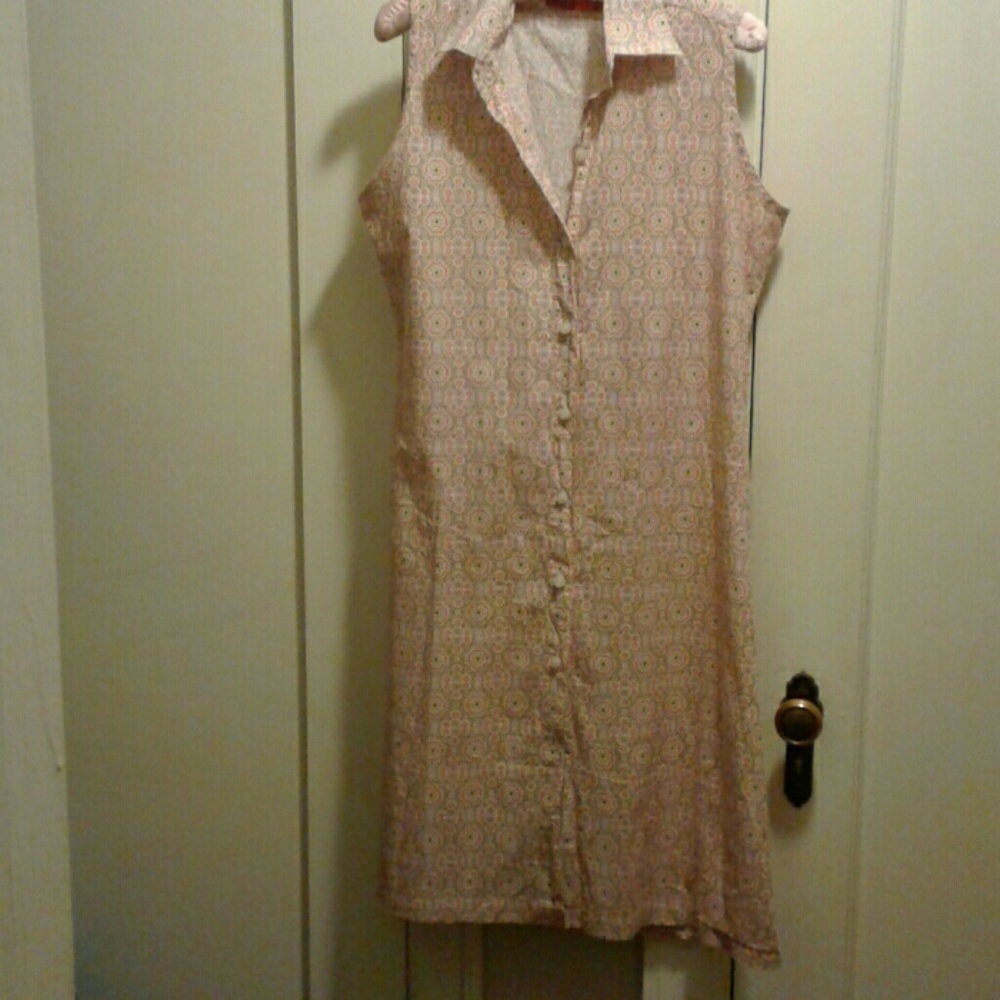 Rufus Buttonfront Cotton Dress